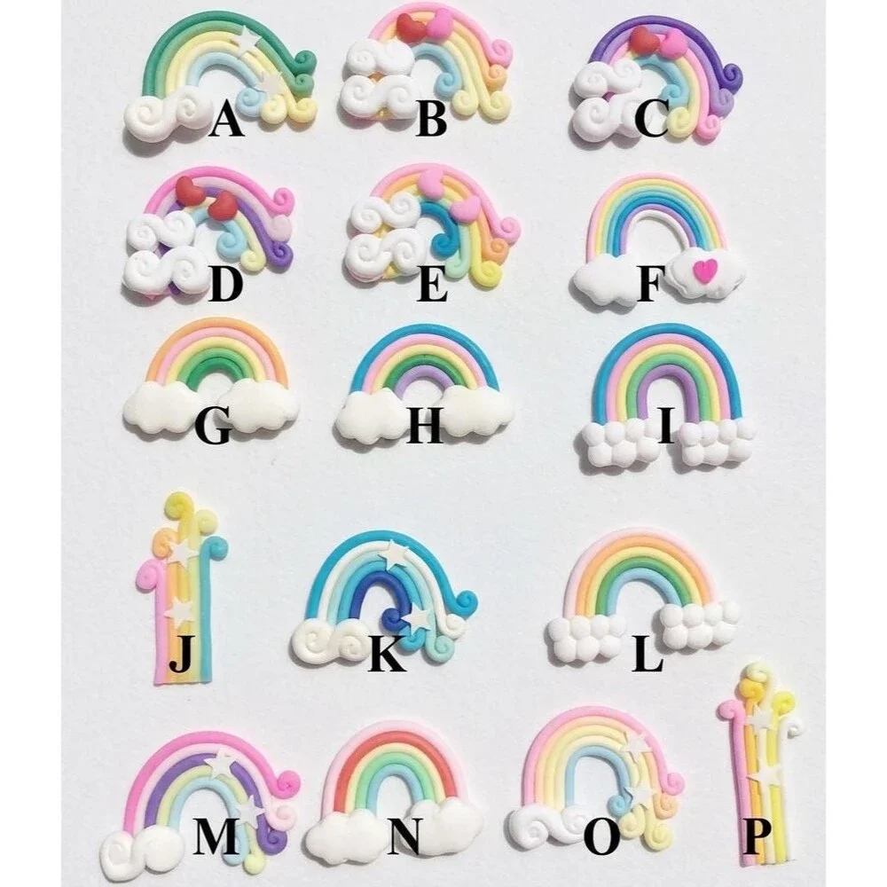 Fondant Unicorn Cake Topper, Pastel Rainbow Unicorn Party Decoration